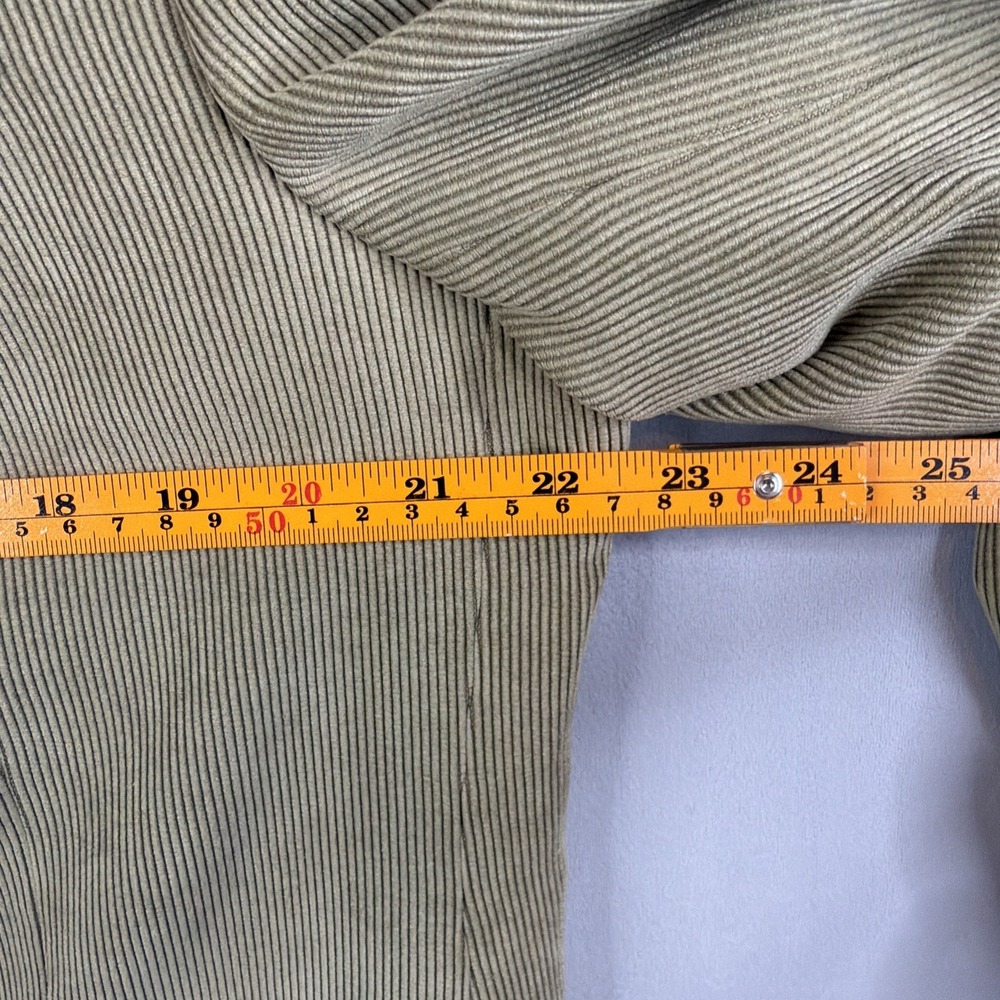 Sean John Blazer Mens 42L Long Green Corduroy Sport Coat Paisley Lined - Picture 7 of 13